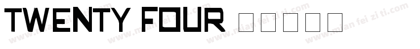 twenty four字体转换